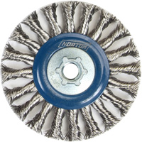 Roue compl&egrave;te de c&acirc;ble de torsion, Dia. 4", Fils 0,02", Arbre 5/8"-11, Acier inoxydable We Share Industrial Supply