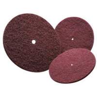 Disque non tiss&eacute; tr&egrave;s r&eacute;sistant Bear-Tex, 6" dia., Grain Tr&egrave;s fin, Oxyde d'aluminium We Share Industrial Supply