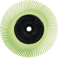 Scotch-Brite Type A Precision Radial Bristle Brush PN-RB with Adapter, Ceramic, 50+ Grit, 6" Dia. We Share Industrial Supply