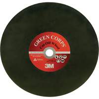 Disque &agrave; tronçonner Green Corps, 13-9/10" x 0,118", Arbre de 1", C&eacute;ramique, 20 000 Tr/min We Share Industrial Supply