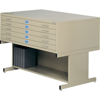 Classeurs en acier pour plans, 5 Tiroirs, 40-3/8" la x 29-3/8" p x 16-1/2" h We Share Industrial Supply
