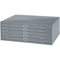 Classeurs en acier pour plans, 5 Tiroirs, 40-3/8" la x 29-3/8" p x 16-1/2" h We Share Industrial Supply