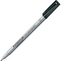 Lumocolor&reg; Non Permanent Fine Tip Black Marker, Black, Fine Tip We Share Industrial Supply