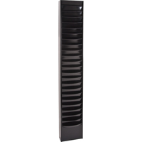 Literature Storage Racks, Stationary, 23 Slots, Steel, 9-3/4" W x 4-1/8" D x 65-1/2" H We Share Industrial Supply