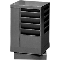Literature Storage Racks, Rotating, 20 Slots, Steel, 14-1/8" W x 14-1/8" D x 21-1/4" H We Share Industrial Supply