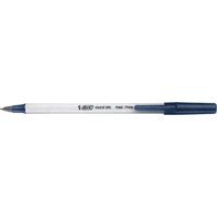 Bic&reg; Round Stic Ball Point Pen, Blue, 0.8 mm We Share Industrial Supply