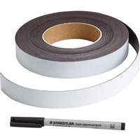 Write-On Magnetic Label, Magnetic, 600" L x 1" W We Share Industrial Supply