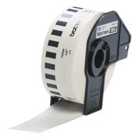 Tape Cartridge for P-touch&reg; Labeling System, 12 mm x 100', Black on White We Share Industrial Supply