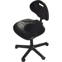 Si&egrave;ges ergonomiques robustes, Polyur&eacute;thane, Noir, Capacit&eacute; 250 lb We Share Industrial Supply