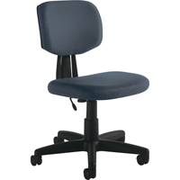 Chaise de travail, Tissu, Charbon We Share Industrial Supply