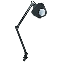 Magnifying Task Light, 60 W, Fluorescent/Incandescent/LED, Clamp, 40" Neck, Black We Share Industrial Supply