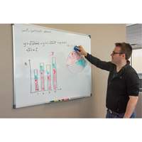 White Board, Magnetic, 36" W x 24" H We Share Industrial Supply