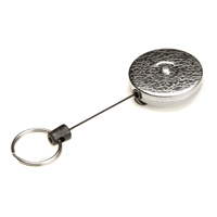 D&eacute;rouleurs autor&eacute;tractables originaux #485-HDK, Chrome, C&acirc;ble 48", Fixation Agrafe de ceinture We Share Industrial Supply