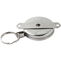 Porte-cl&eacute;s autor&eacute;tractables #487-HD, Chrome, C&acirc;ble 48", Fixation Support pour montage We Share Industrial Supply