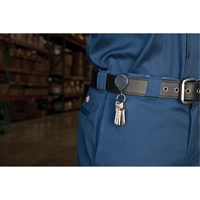Anneaux &agrave; cl&eacute;s r&eacute;tractables Mini-Bak, Plastique, C&acirc;ble 36", Fixation Agrafe de ceinture We Share Industrial Supply