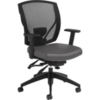 Chaises &agrave; bras Multi-Tilter, Vinyle, Charbon, Capacit&eacute; 300 lb We Share Industrial Supply