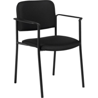 Chaises empilables, Tissu, Hauteur 32", Capacit&eacute; 300 lb, Noir We Share Industrial Supply