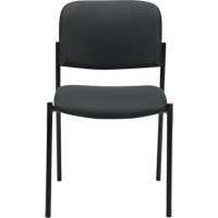 Chaises sans accoudoirs empilables, Tissu, Hauteur 32", Capacit&eacute; 300 lb, Charbon We Share Industrial Supply
