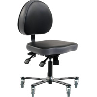 Chaise ergonomique &agrave; inclinaison r&eacute;glable SF180, Mobile, Ajustable Hauteur We Share Industrial Supply
