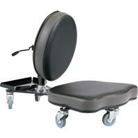 Chaise ergonomique Flex, Vinyle, Noir/gris We Share Industrial Supply