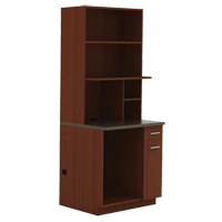 Modular Cabinet, Melamine, 39" H x 36" W x 25" D, Mahogany We Share Industrial Supply