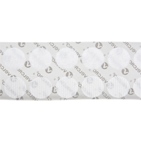 Attaches en jeton, Boucle et crochet, 3/4" dia., Adh&eacute;sif, Blanc We Share Industrial Supply