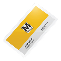 Pochettes lamin&eacute;es pour cartes d'affaires Swingline UltraClear We Share Industrial Supply