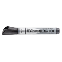 Premium Glass Dry-Erase Markers, Black, Bullet Tip We Share Industrial Supply