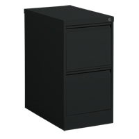 Classeur vertical, Acier, 2 tiroirs, 15-1/7" la x 25" p x 29" h, Noir We Share Industrial Supply