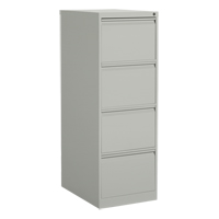 Classeur vertical, Acier, 4 tiroirs, 18-1/7" la x 25" p x 52" h, Gris We Share Industrial Supply