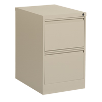 Classeur vertical, Acier, 2 tiroirs, 18-1/7" la x 25" p x 29" h, Beige We Share Industrial Supply