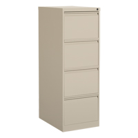 Classeur vertical, Acier, 4 tiroirs, 18-1/7" la x 25" p x 52" h, Beige We Share Industrial Supply