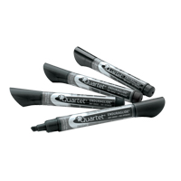 EnduraGlide&reg; Dry-Erase Markers, Black, Chisel Tip We Share Industrial Supply