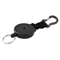 Mousqueton porte-cl&eacute;s r&eacute;tractable Securit, Polycarbonate, C&acirc;ble 28", Fixation Mousqueton We Share Industrial Supply