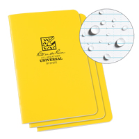 All-Weather Notebook, Soft Cover, Yellow, 48 Pages, 4-5/8" W x 7" L We Share Industrial Supply