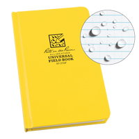 Bound Book, Hard Cover, Yellow, 160 Pages, 4-5/8" W x 7-1/4" L We Share Industrial Supply