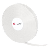 Attaches QWIK, Boucle et crochet, 25 vg x 3/4", Auto-aggripant, Blanc We Share Industrial Supply