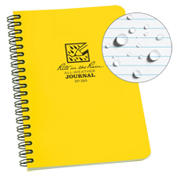Carnet de notes de poche &agrave; spirale lat&eacute;rale, Couverture souple, Jaune, 64 Pages, 4-5/8" , 7"  We Share Industrial Supply