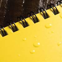 Carnet de notes de poche &agrave; spirale lat&eacute;rale, Couverture souple, Jaune, 64 Pages, 4-5/8" , 7"  We Share Industrial Supply