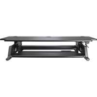Poste de travail assis-debout Goya, Mod&egrave;le de bureau, 20" h x 42" la x 16" p, Noir We Share Industrial Supply