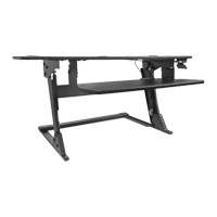 Poste de travail assis-debout Goya, Mod&egrave;le de bureau, 20" h x 42" la x 16" p, Noir We Share Industrial Supply