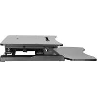 Poste de travail assis-debout Goya, Mod&egrave;le de bureau, 22" h x 31-1/2" la x 24" p, Noir We Share Industrial Supply