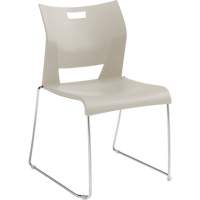 Chaise de formation sans bras Duet, Plastique, Hauteur 33-1/4", Capacit&eacute; 350 lb, Blanc We Share Industrial Supply