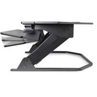 Poste de travail assise/debout pour bureau de coin Goya, Mod&egrave;le de bureau, 20" h x 42" la x 37-4/5" p, Noir We Share Industrial Supply