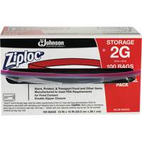 Sacs d'entreposage alimentaire &agrave; double fermeture &agrave; glissi&egrave;re de Ziploc We Share Industrial Supply