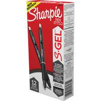 S-Gel Pen, Black, 0.7 mm, Retractable We Share Industrial Supply