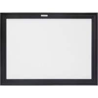 Black MDF Frame Whiteboard, Dry-Erase/Magnetic, 24" W x 18" H We Share Industrial Supply
