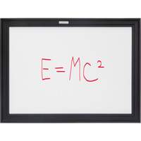 Black MDF Frame Whiteboard, Dry-Erase/Magnetic, 24" W x 18" H We Share Industrial Supply