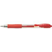 Stylo &agrave; encre gel G2, Rouge, 0,7 mm, R&eacute;tractable We Share Industrial Supply