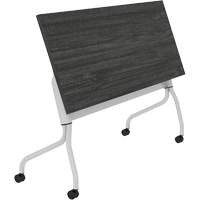 Newland Flip-Top Training Table, 24" L x 60" W x 29-1/2" H, Dark Brown We Share Industrial Supply